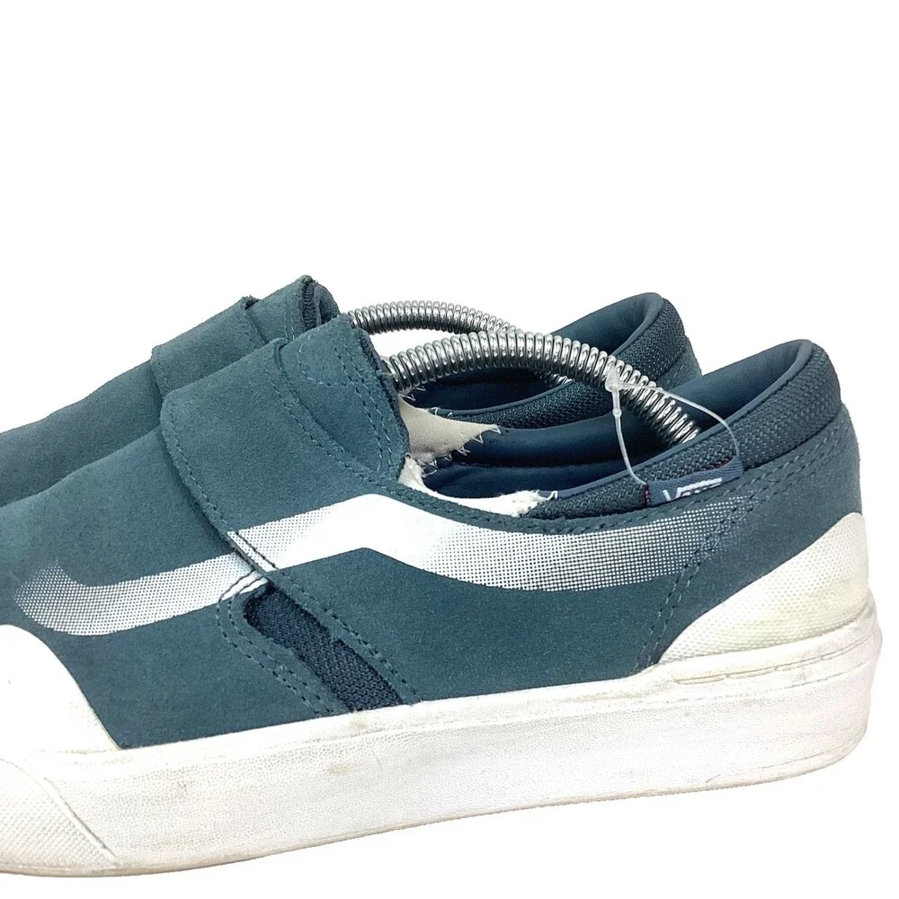 Vans Wafflecontrol Pro - Men's Sz 7.5 - Slate Blue Suede - Strap Low Skate Shoes